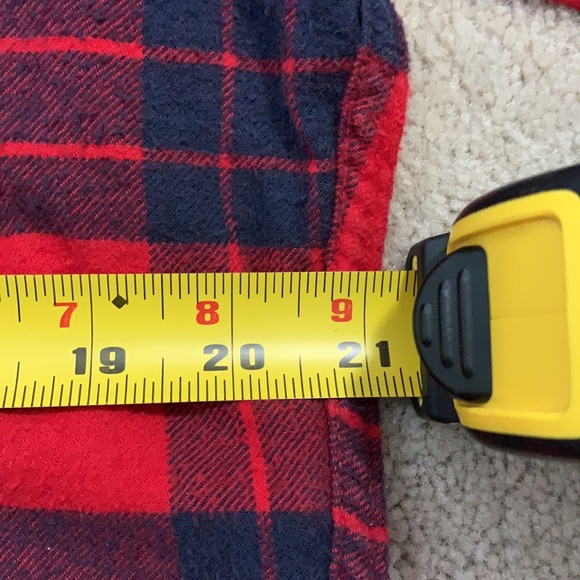 HOLLISTER, Flannel Long Sleeved Top, Red/Black, EXTRA LARGE - Picture 11 of 13